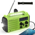 thumbnail image 2 of Radio de Emergencia Manivela Solar ROCAM AM/FM/SW NOAA con Linterna LED, 2 of 2