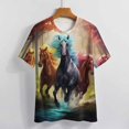 thumbnail image 4 of Cool Horse T-Shirt O Neck Oversize T-Shirts Short Sleeve Classic Tees Women Summer Graphic Tops, 4 of 5