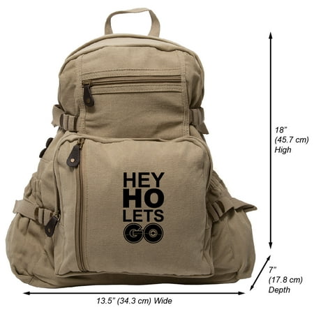 Hey Ho Lets Go Pokemon Go Plus Heavyweight Canvas Backpack