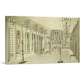 thumbnail image 1 of ARTCANVAS Design For Music Room With Panels By Margaret 1901 Canvas Art Print by Charles Rennie Mackintosh - Size: 18" x 12" (1.50" Deep), 1 of 9
