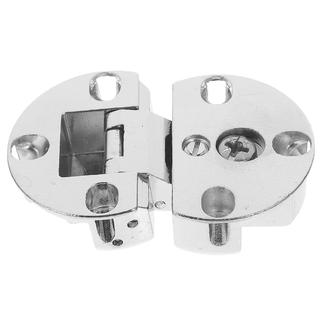 FUTUREORYY Half Round Hinge Hidden Hinges Silver 1Pcs