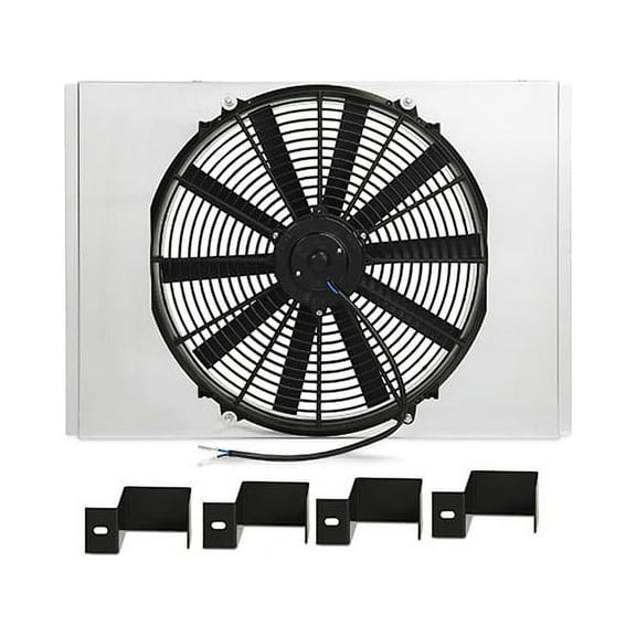 Mishimoto MMFS-CK-63 Performance Aluminum Fan Shroud Compatible With Chevrolet C/K Truck 1963-1966 Silver