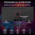 thumbnail image 5 of Suevery 34" 120Hz IPS UltraWide Gaming Monitor, 2560×1080 WFHD, 120 sRGB, Built-in Speakers, Wall-Mountable, Black, 5 of 9