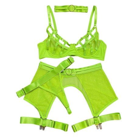 

Women Exotic Lingerie Bra Fishnet Pajamas Plus Size Lace All Season Casual Daily Holiday Beach Vacation Sleepwear Underwear Valentine s Day Gift