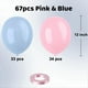 thumbnail image 3 of Globos de Látex de Color Rosa y Azul, 67 Unidades de Globos de Revelación de Género de Color Rosa y Azul de 12 Pulgadas para Reunión de Cumpleaños, Baby Shower, 3 of 5