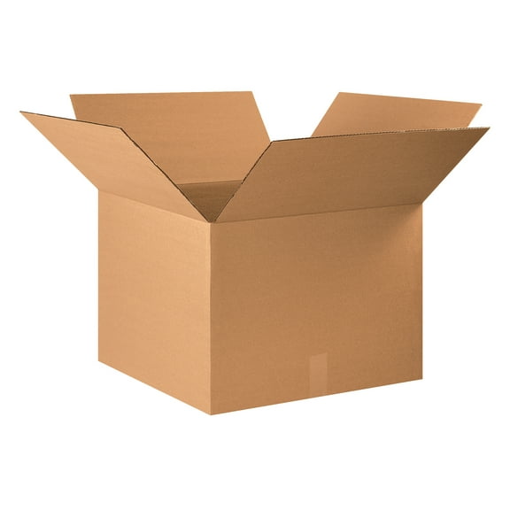 Box Partners Corrugated Boxes 22" x 22" x 16" Kraft 10/Bundle 222216