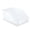 White, variant on Yellow Large Cat Litter Box Low Entry High Sides for Indoor Cats