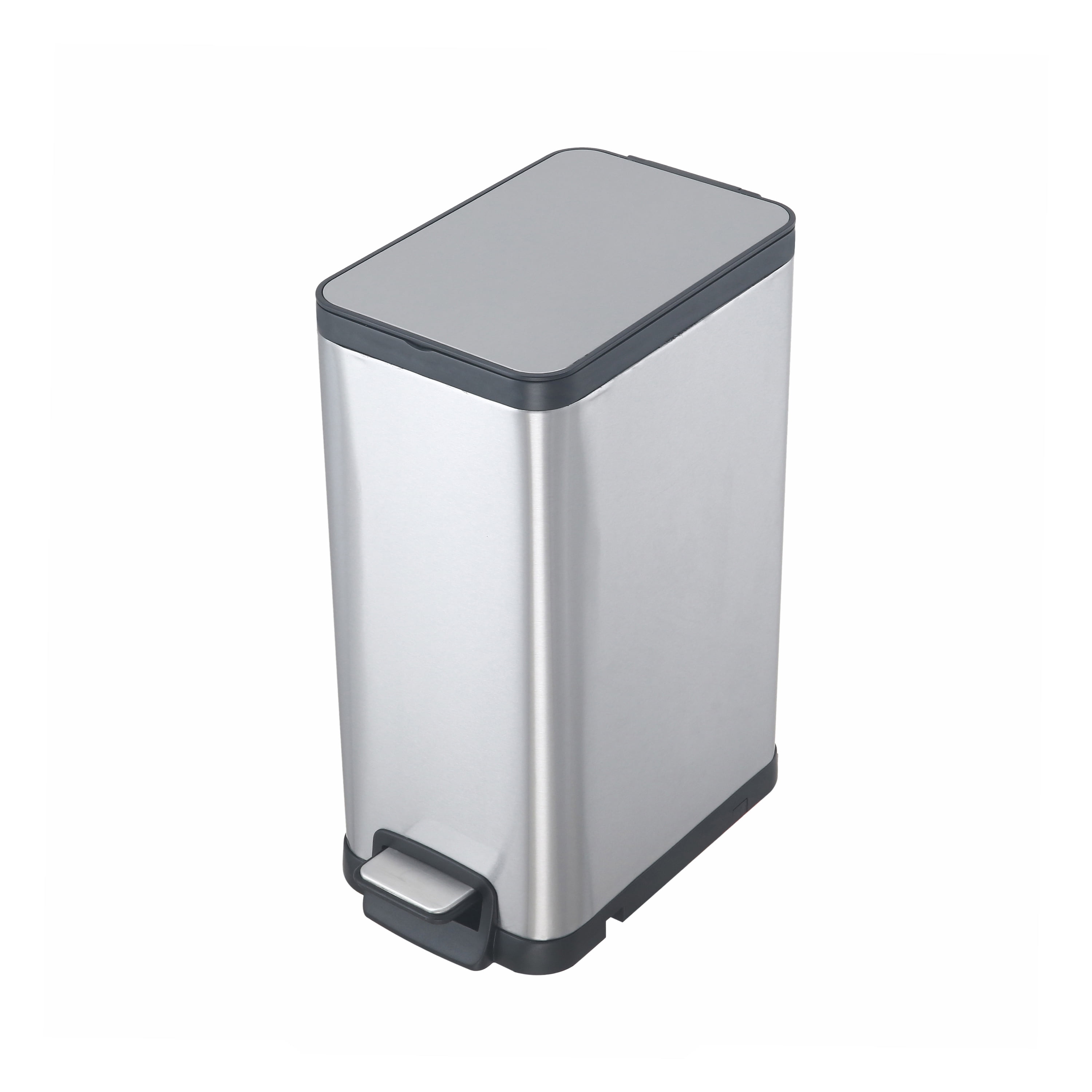 Details about   Trash Can Stainless Steel Motion Sensor Hand Free 13 & 2 Gal Set Kitchen Garbage 