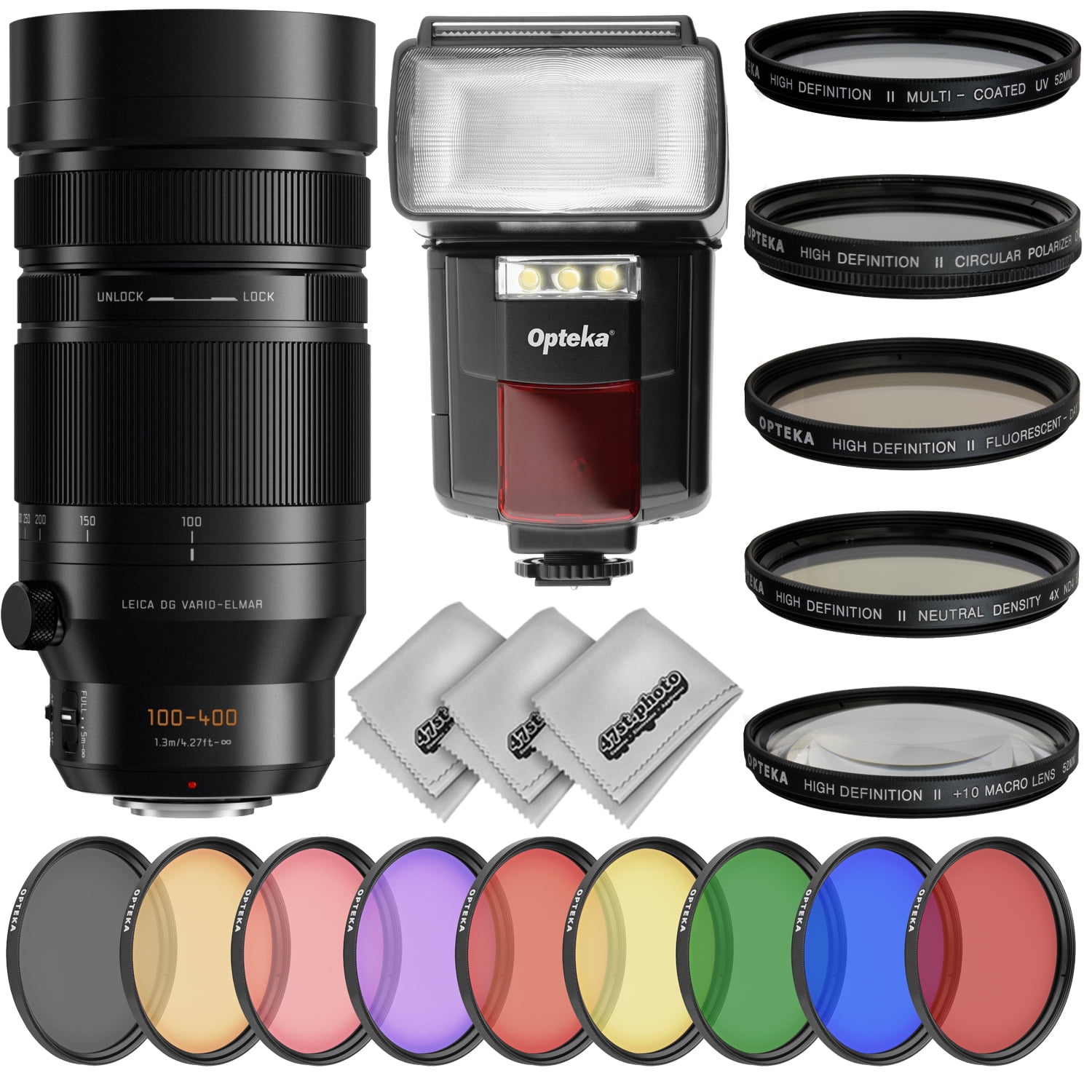 Panasonic Leica Dg Vario Elmar 100 400mm F 4 6 3 Asph Power O I S 28pc Bundle Walmart Com Walmart Com