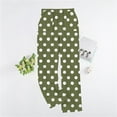 thumbnail image 2 of Loopsun Womens Fleece Pajama Pants, Women's Fashion Print Flannel Thickened Thermal Loose Casual Long Home Sleep Pants Army Green, M, 2 of 5