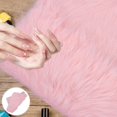 thumbnail image 4 of Photo Plush Cushion Prop Long Plush Mat for Decoration Pink, 4 of 4
