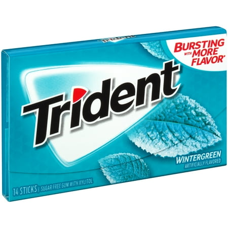 Trident Wintergreen Sugar Free (Pack of 8)