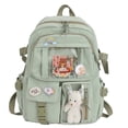 thumbnail image 1 of Mochila para ordenador portátil de estudio para mujer, bolsas de libros escolares para niñas adolescentes, Kawaii, estudiante universitario, bolsa de libros para niños, 1 of 5