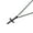 Black, variant on Mutoo Cross Necklace for Men, Stainless Steel Mens Necklace with Cross Pendant, Cross Necklace Simple Jewelry Gift for Men Women, 20”+2”