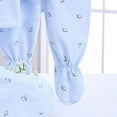 thumbnail image 5 of Hessimy Toddler Baby Girl Clothes 3 6 9 12 18 24 Months Fall Outfits Solid Long Sleeve Sweatshirt Tops + Pants Set (Blue,0-3 Months), 5 of 9