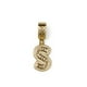 thumbnail image 5 of Collar con dije de oro laminado letra brillos S, 5 of 6