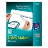 Avery Index Maker Clear Label Dividers, 8 Tab, 25 Sets (11447)