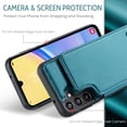 thumbnail image 3 of for Samsung Galaxy A15 Case with Card Holder, Wallet Case for Women Men with RFID Blocking, Durable Leather Kickstand Magnetic Clasp Shockproof Phone Case for Samsung Galaxy A15, 3 of 11