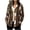 Brown, variant on cocolona Womens Fleece Jackets Plaid Shacket Casual Long Sleeve Flannel Jacket Fall Winter Warm Hooded Coats with Pockets