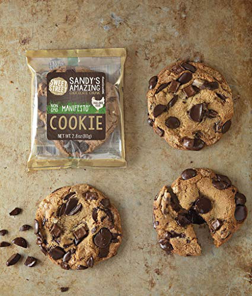 Sweet Street Sandys Amazing Chocolate Chunk Manifesto Cookie, 2.8 Ounce - 48 per case.