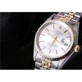 thumbnail image 1 of White Stick Dial Two Tone Jubilee Bracelet Rolex Datejust Mens Watch Mint, 1 of 1