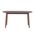 thumbnail image 2 of Pemberly Row Oval Solid Wood Dining Table with Removable Leaf in Walnut, 2 of 11