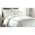 thumbnail image 5 of 600 Thread Count Cotton Rich 3 Piece Duvet Set With Double Marrowing - Celestial Blue, 5 of 6