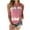 Red Camisole for Women, variant on Women's Loose Tank Tops Tie Dye Printed Retro Cami Tops Sleeveless Round Neck Vest Leisure Comfy Fit Beach Blouses Fashion Summer Mint Green XXXXL