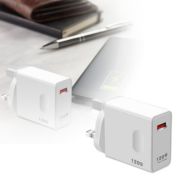 120W Super Fast Charger for Smartphones Compact Portable Reliable