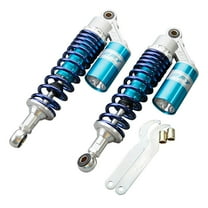 GZYF 320mm Air Shock Absorbers Universal for Honda Suzuki Yamaha Kawasaki ATV Go Kart Quad Dirt Sport Bikes Blue & Silver