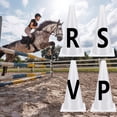 thumbnail image 3 of sunsanly 4/ 8 Pcs Dressage Cones Stackable Equestrian Training Cones Set with Letters Sign Easy Setup Dressage Cones for Equestrian Practice Events, 3 of 7