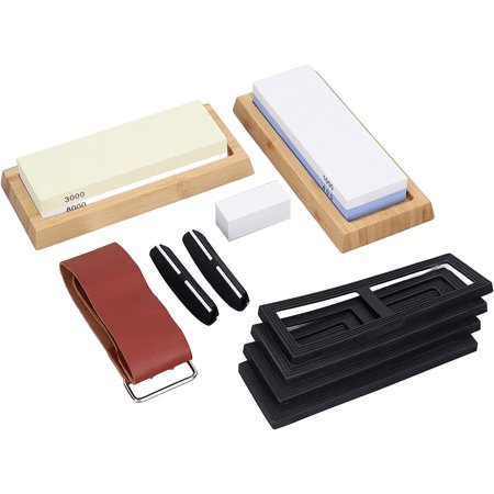 Knife Sharpening Stone Set Whetstone Sharpener Kit 400 1000 Grit and