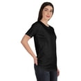thumbnail image 2 of Inkmeso T-Shirt Basique Col Rond Femme Manches Courtes Coupe Régulière Long Tee Haut d'Entraînement, 2 of 8