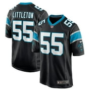 Men's Nike Cory Littleton Black Carolina Panthers Game Player Jersey