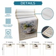 thumbnail image 6 of Spring Blue Flowers Table Runner 36 Inches, Retro Tea Cup Phrases Country Bed Runner Dresser Scarves Tabletop for Indoor Outdoor Parties/Ceremony/Banquet, 13"x 36", 6 of 8