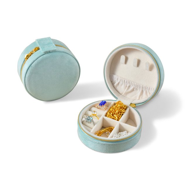 Caja de joyería portátil simple, mini caja de almacenamiento de joyas, caja de embalaje de joyería de anillo pequeño de viaje
