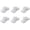 White, variant on 6 Pack Adjustable Sun Visors Great for Sports Travel or Workouts (White)