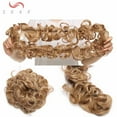 thumbnail image 3 of SEGO Long Messy Bun Hair Piece Ponytail Hair Extensions Juva Bun Scrunchie Curly Synthetic Hair Extension with Invisible Band Fake Magic Hair Bun Black Colors, 3 of 7