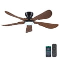 thumbnail image 1 of Ventilador de techo Kviflon de 132 cm, montaje empotrado, luz remota, aplicación, 1 of 9