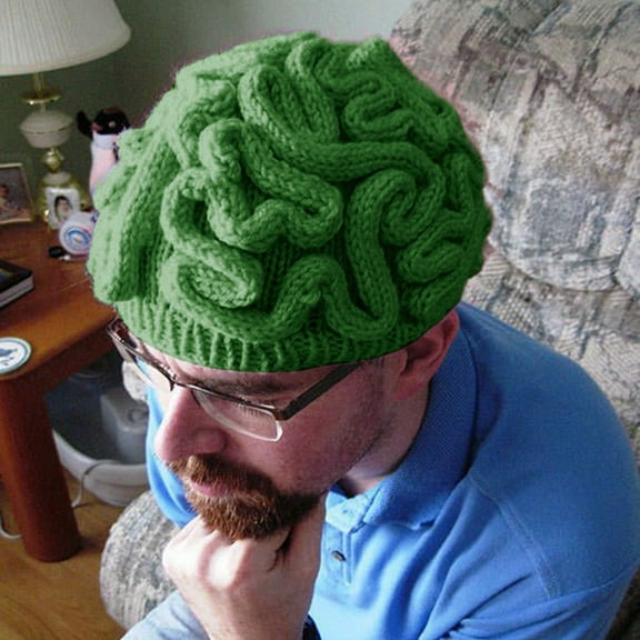 Solid Color Spoof Brain Hat Hand Knitted Color Fashionable Casual Brain Hat French Hats Women 90 S Hats Women Women French Wool Hats Women Women Large Hat Women Hats French Style French Outfit Women