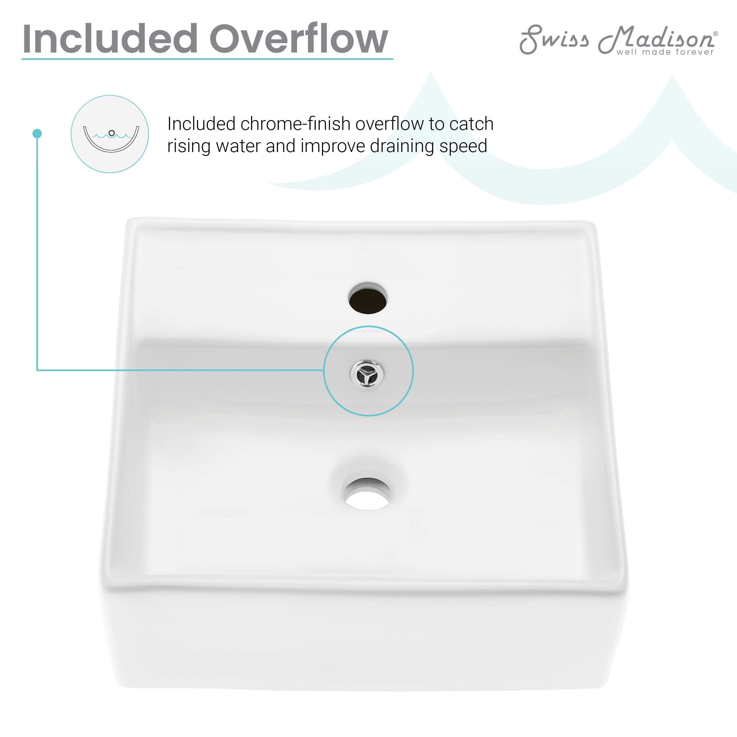 Claire Compact Ceramic Wall hung Sink