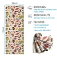 thumbnail image 2 of Brown Mushroom Leaf Light Pattern Hot Yoga Mat Towel Non Slip for Hot Yoga - Quick-Drying Yoga Mat Cover with 4 Corner Pockets with Travel Bag - Hot Yoga Towel Non Slip 70"x26", 2 of 6
