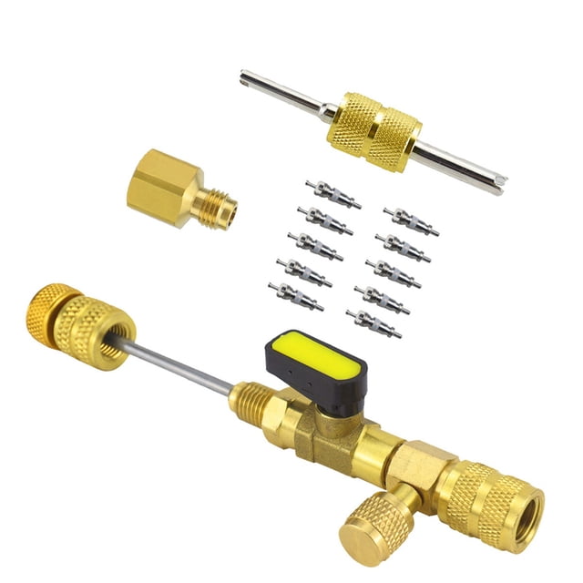 Reliable AC Valve Core Tool Compatible with R12 R22 R404 R407 R410 R32