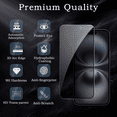 thumbnail image 5 of [2+2 Pack] iPhone 17 Privacy Screen Protector with Camera Lens Protector Full Coverage Anti-Spy Tempered Glass Film 9H Hardness Upgrade Edge Protection Easy Installation Bubble for, 5 of 6