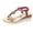 Hot Pink, variant on Bohemian Platform Wedge Sandals for Women, Ethnic Beads T-Strap Thong Flip Flops, Cork Sole Espadrille Summer Beach Sandals with Ankle Strap