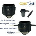 thumbnail image 4 of GoldTone Folding Pour Over Coffee Maker, Paperless Foldable Coffee Filter, Reusable BPA-Free Plastic & Stainless Steel Dripper, Includes 1 OZ Coffee Scoop & Micro Cleaning Brush, 4 of 7