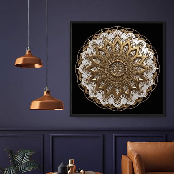 wall26 Floating Framed Canvas Wall Art for Living Room, Bedroom Runner Canvas Prints for Home Decoration Ready to Hang - 16x16 inches