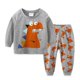 thumbnail image 1 of Pijamas para bebés y niñas, conjuntos de ropa para niños de 2, 3, 4, 5, 6 y 7 años, camisetas y pantalones, 100% algodón, novedad, 1 of 4