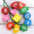 thumbnail image 3 of MesaSe Wooden Shape Color Sorting Clock Toy, Number Blocks Puzzle Stacking Sorter Jigsaw, Early Learning Educational Toy, Best Gift for 1-3 Years Old Toddler Baby Kids, 3 of 8