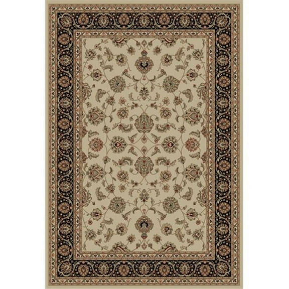Barclay Sarouk 6 ft. 7 in. x 9 ft. 6 in. Rectangular Area Rug in Ivory